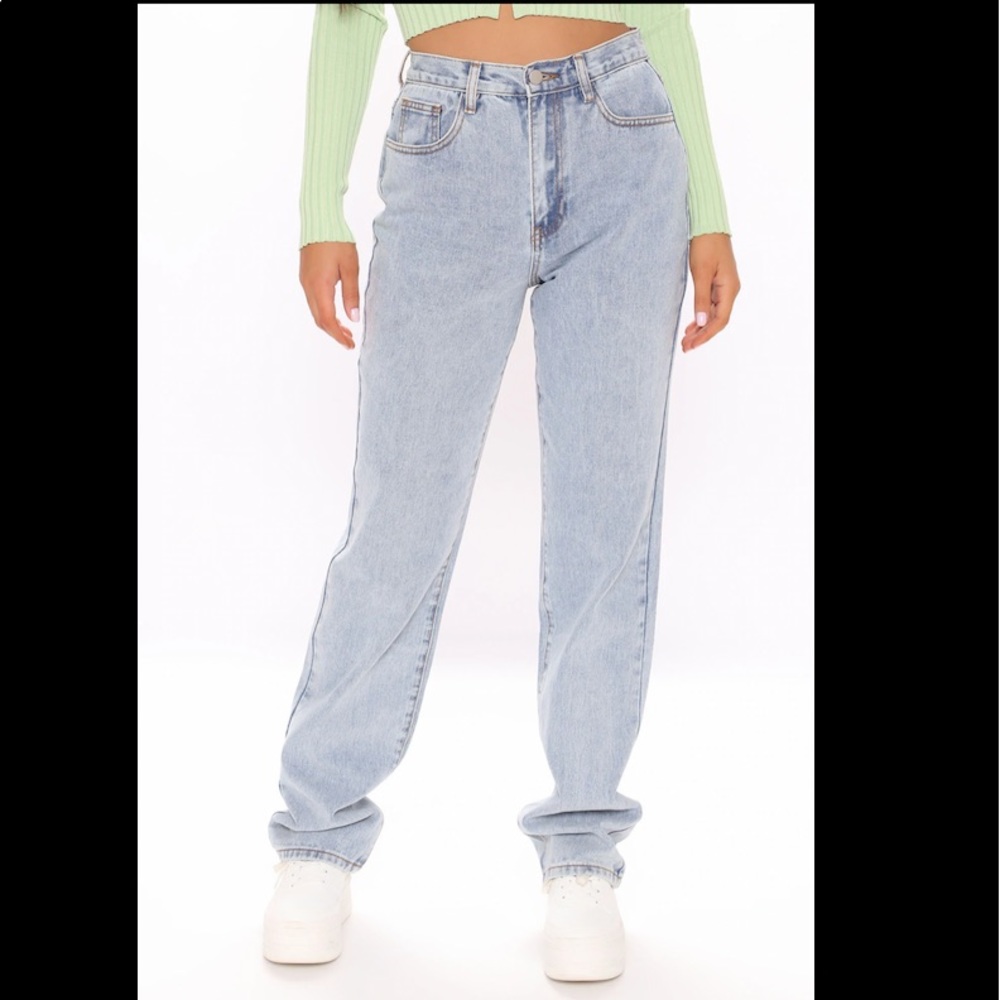 Fashion Nova Tall Straight Leg Jean - New